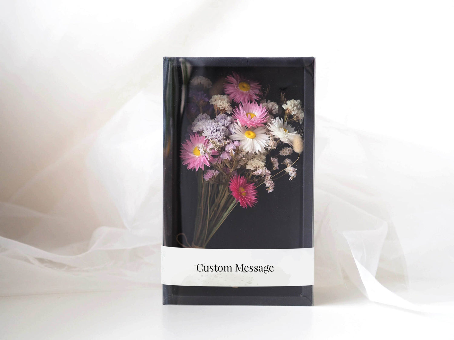 EVELYN - Personalised Dried Bloom Message Box2