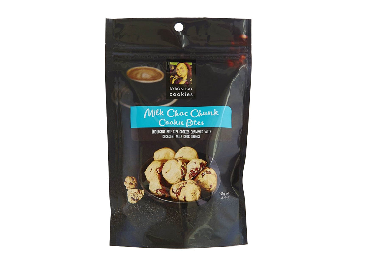 Byron Bay Cookies Milk Choc Chunk Cookie Bites 100g