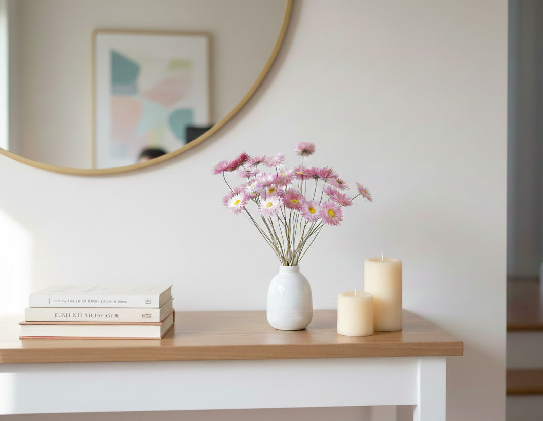 Dried Pink Paper Daisy Bunch Australia Delivery -2