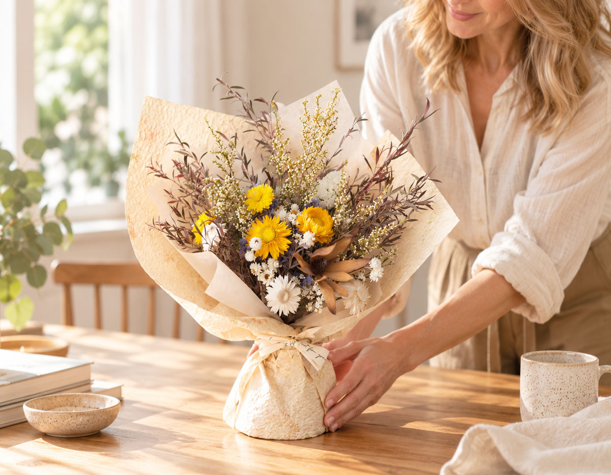 ISA - self-standing dried flower bouquet
