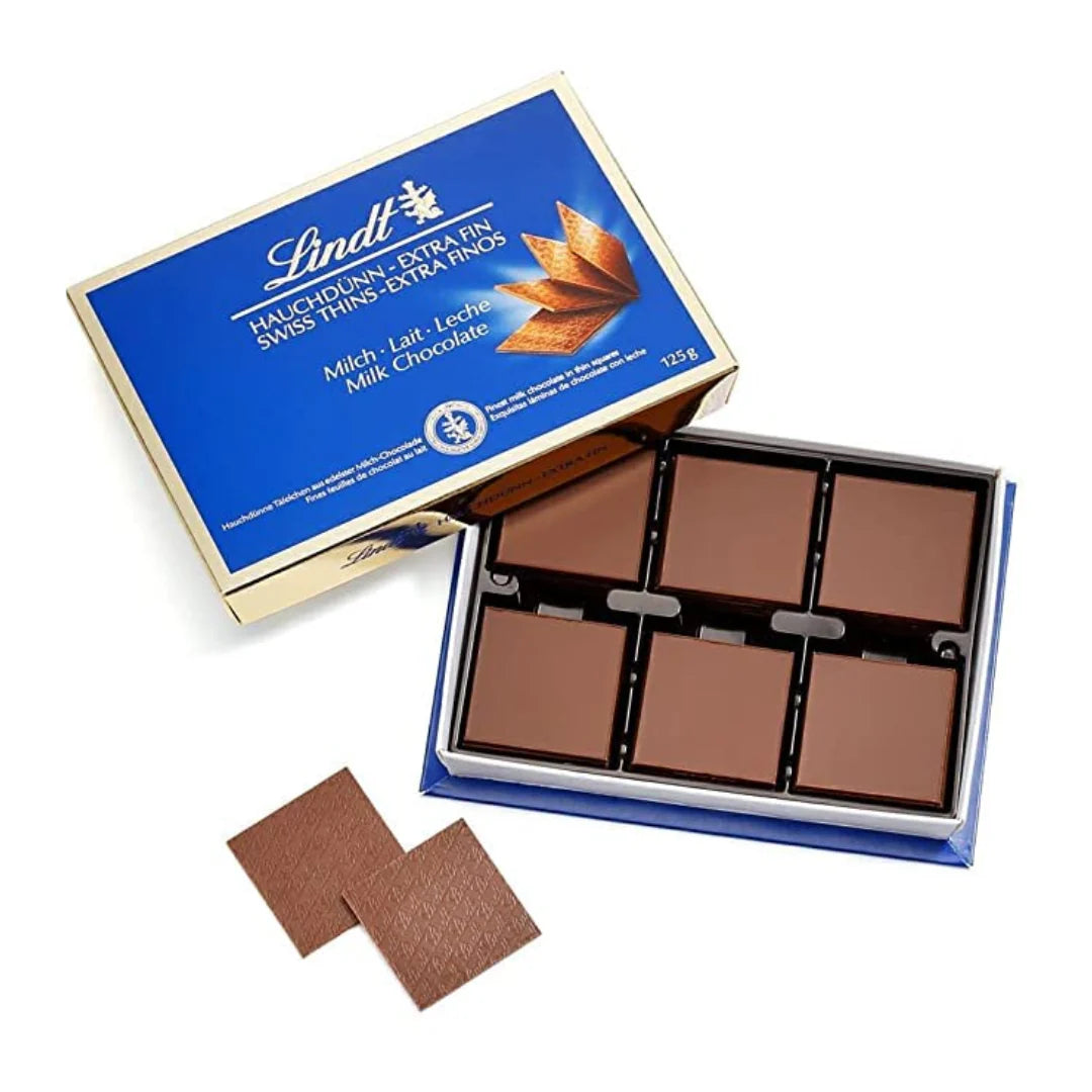 Lindt Swiss Thins Milk Chocolate 125g