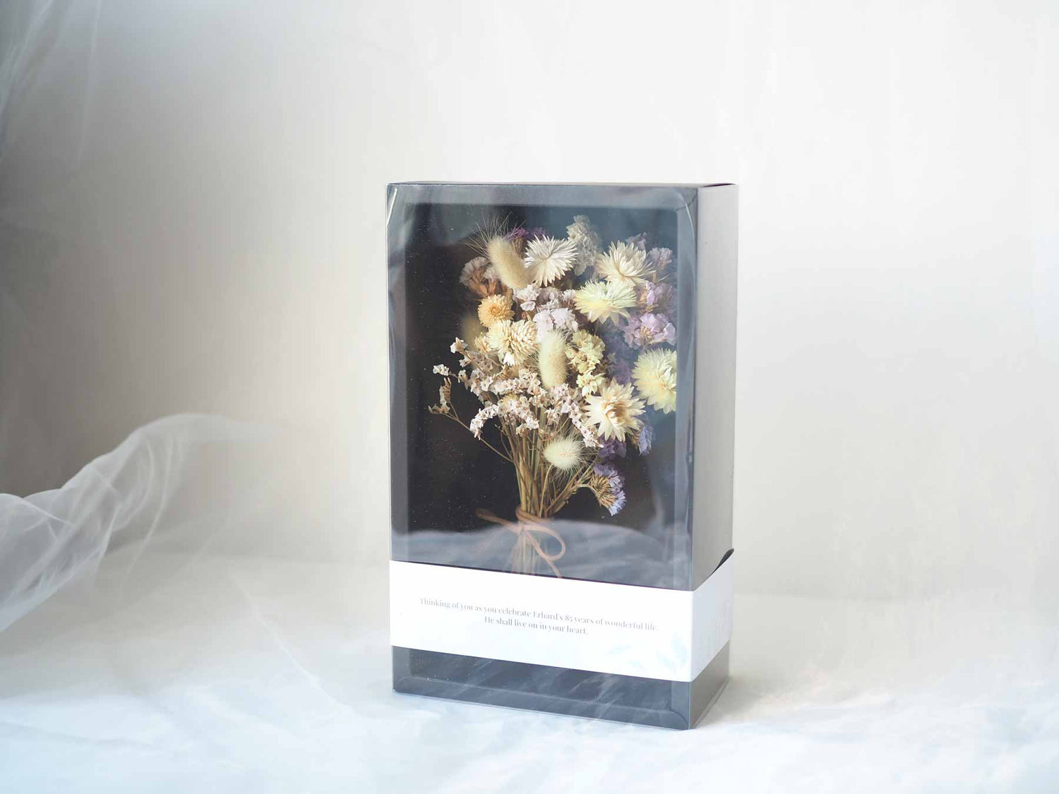 EVELYN - Personalised Dried Bloom Message Box