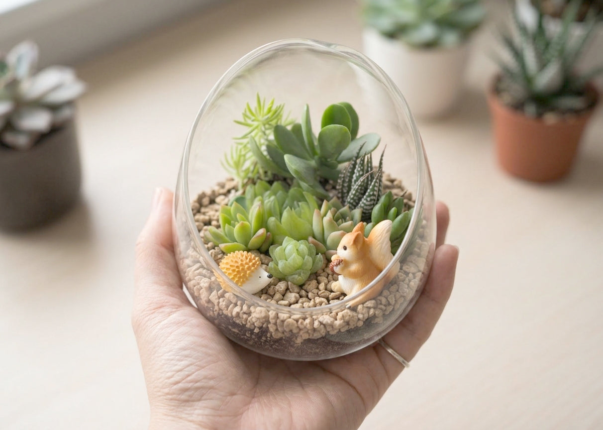 Succulent Terrarium DIY Kit - Forest Friends